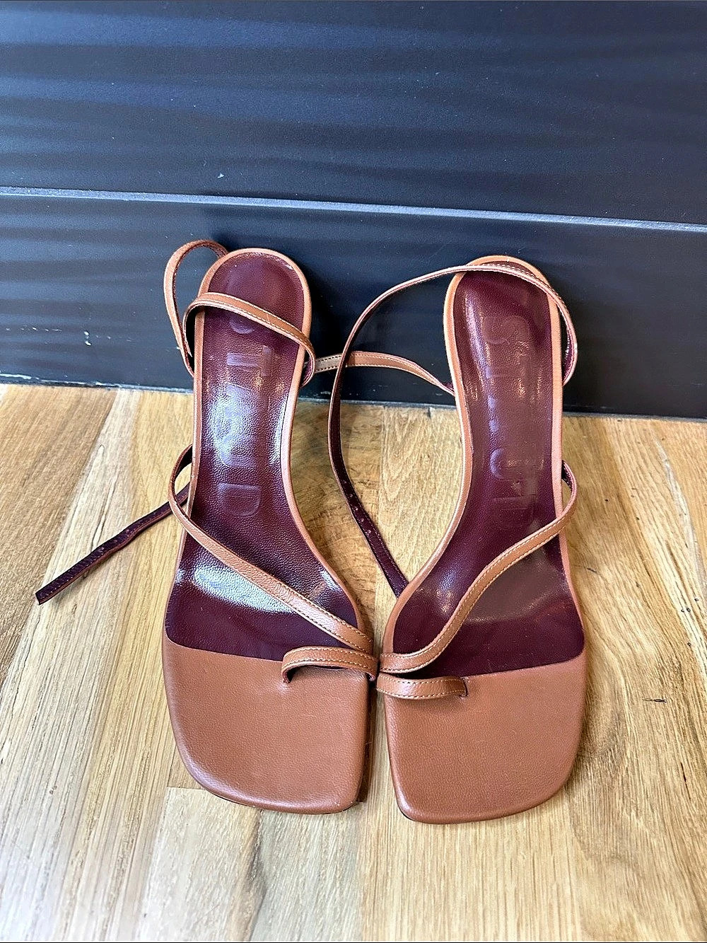 STAUD Strappy Heels in Brown EU 39